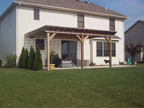 15x40 foot patio with stamped border.