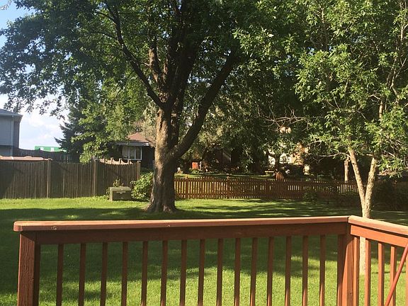 Spacious back deck...and YARD