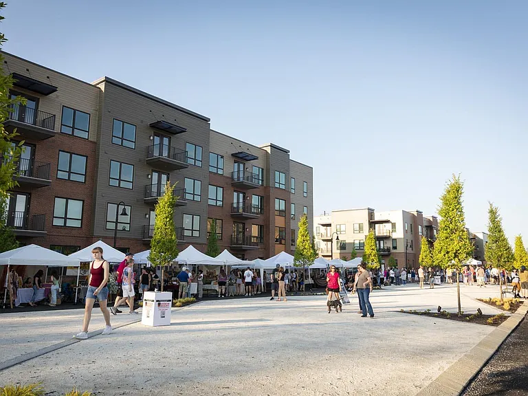 Craft & Mercantile markets happen in the promenade