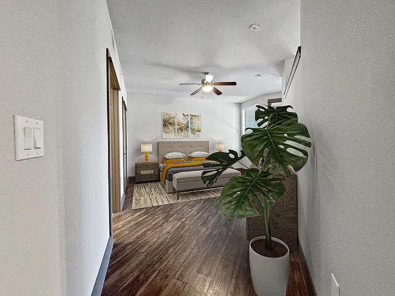 Experience serenity in this beautifully designed bedroom, perfect for restful nights. Experience serenity in this beautifully designed bedroom, perfect for restful nights.