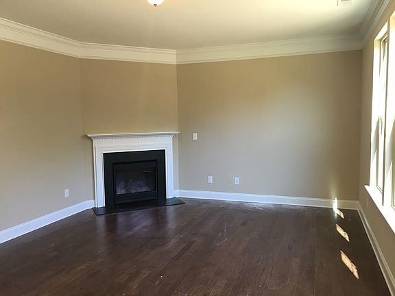 Family room with a fireplace