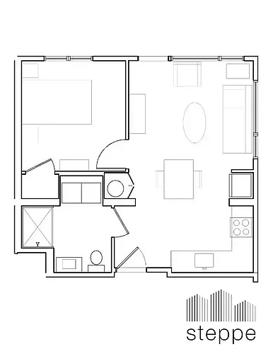 Floor plan 1BDB