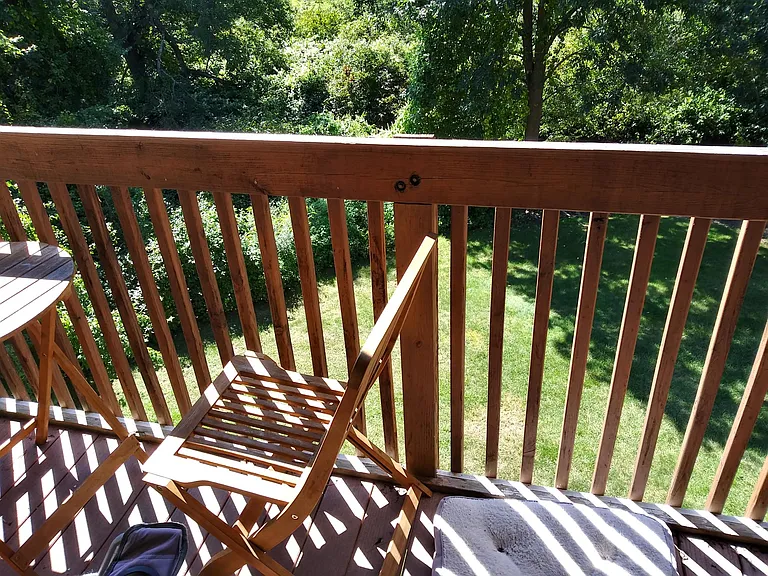 Balcony view.