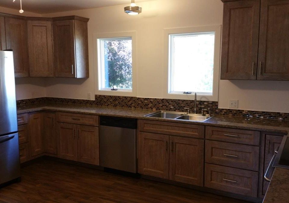 country kitchen with views