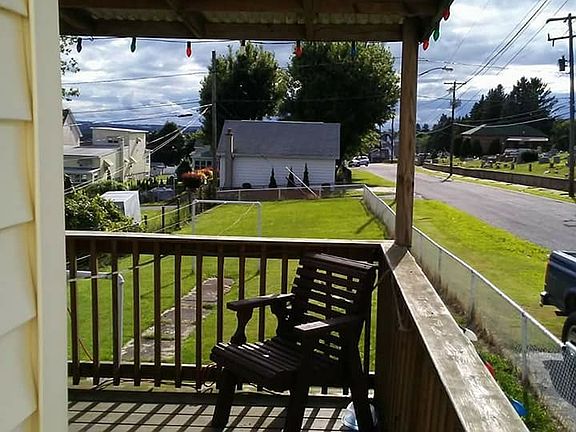 Back deck and yard