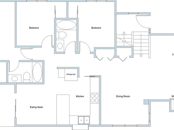 Upstairs floor plan