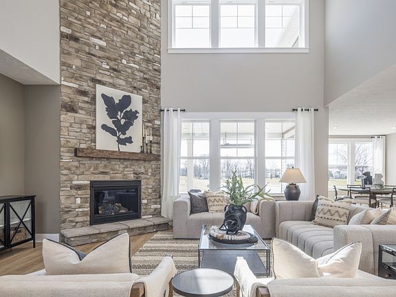 Spacious Two-Story Gathering Room w Fireplace