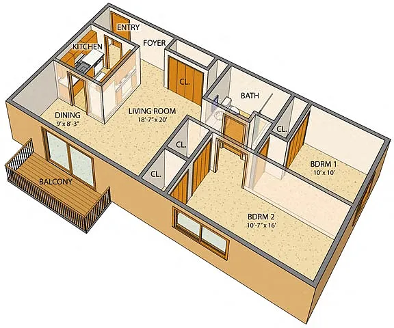 Floor plan Olde Towne Village