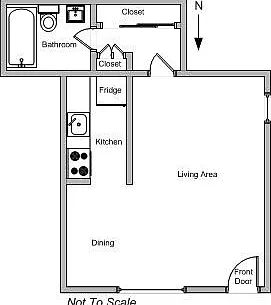Studio, 396 sqft, $1,695 — Photo 3