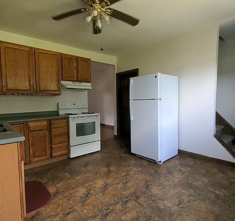 Kitchen with access to shared basement