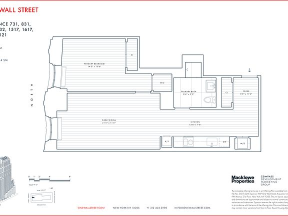 2nd image of 1 Wall St APT 1921