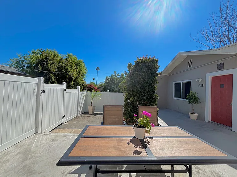 Front entry and patio