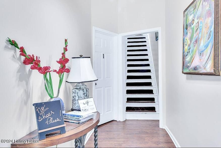 Inside of duplex, intrance to both upstairs/downstairs unit
