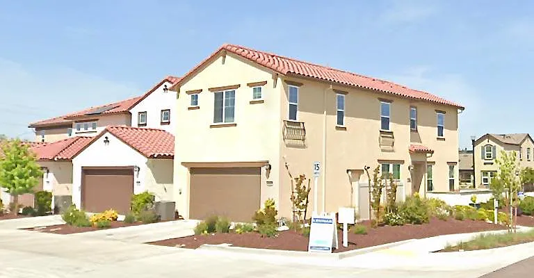 Corner lot home.
