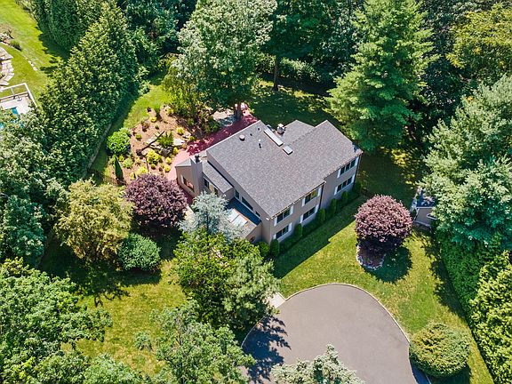 aerial view of house