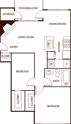 2BR/1BA - B1 2BR/1BA - B1