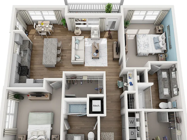 2C floor plan Element Barclay