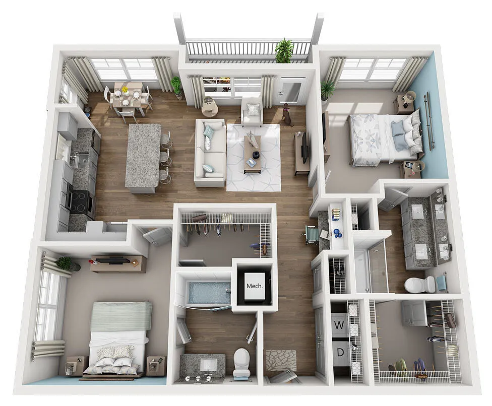 Floor plan 2C