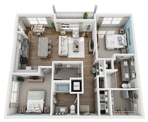 Floor plan 2C