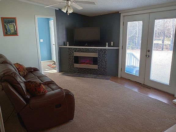 Living area open to kitchen 
