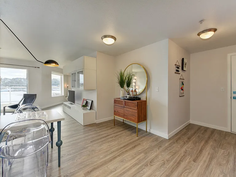 Entryway with Wood Inspired Floors