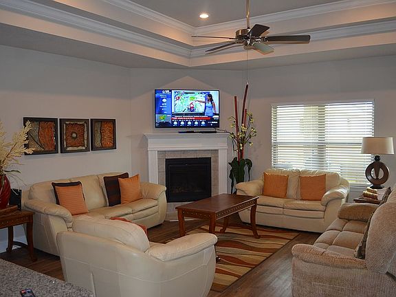 Hard floors on Living room.