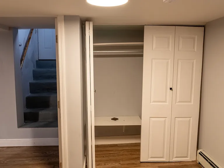 Bedroom closet and personal house entrance/exit
