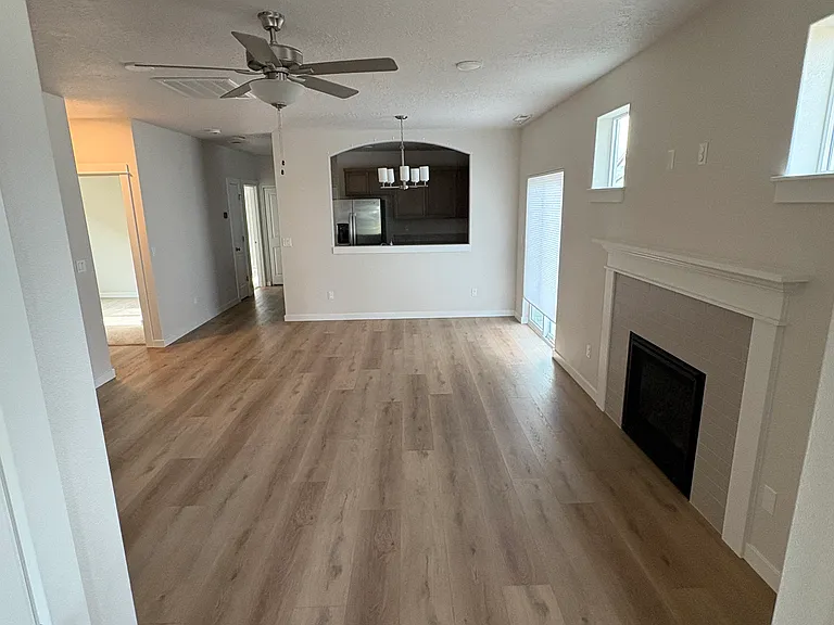 From front door facing kitchen