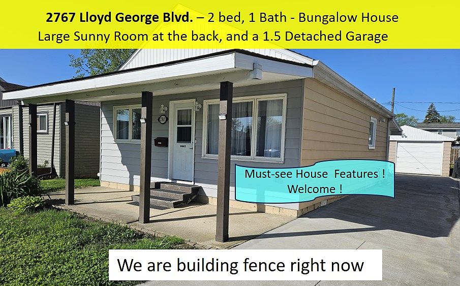 Front with a note about fence