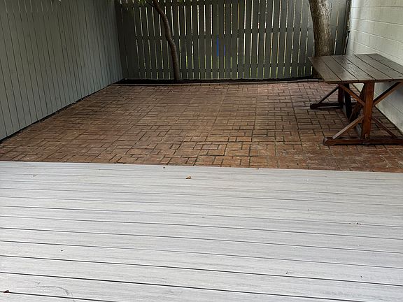 Backyard and deck