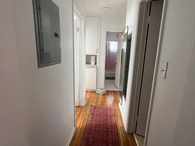 Hallway- bedrooms on the left (west) side. one bathroom at end of hall one on the left.