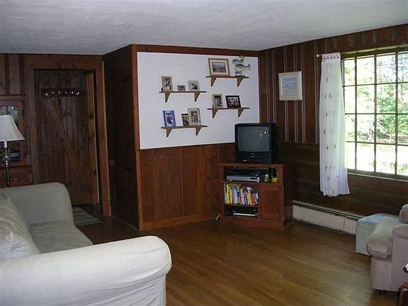 Living room with hardwoods