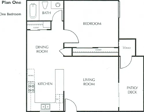 1X1 Floorplan 1X1 Floorplan