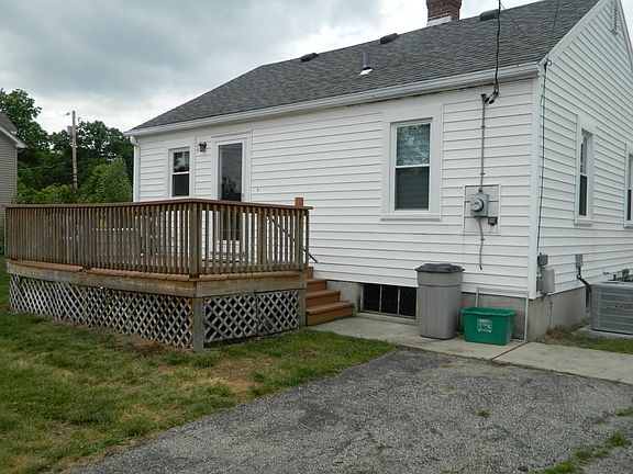 Back deck adjacent to off street parking, newer paving than pictured, 2017.