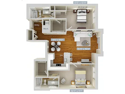 Floor plan B6-1143