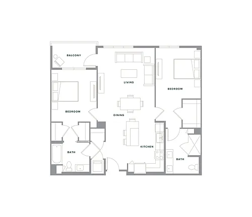 Floor plan C-B1