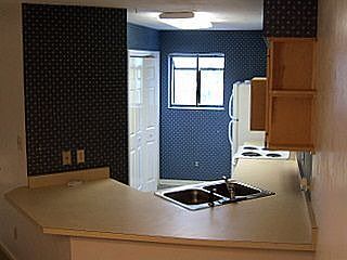 Kitchen w/ recent appliances and new vinyl