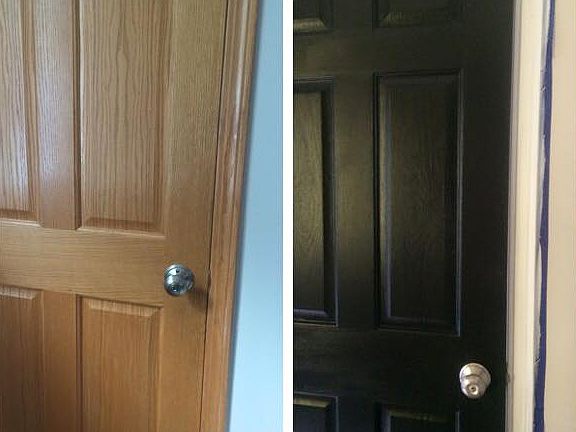 doors before and after paint