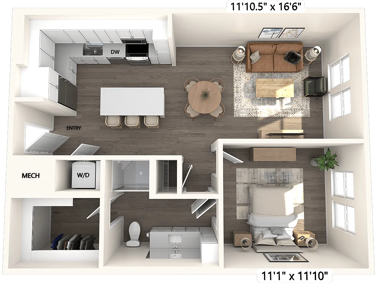 Floor plan A2-767sf-120-520