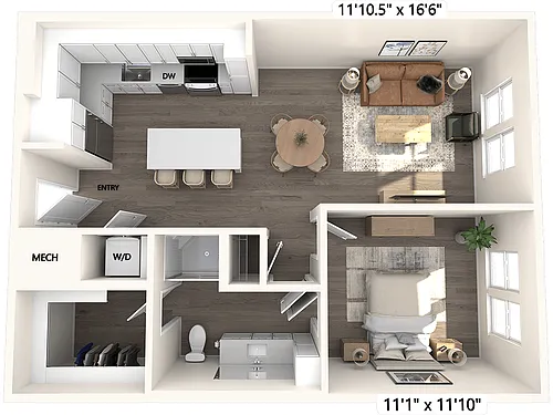Floor plan A2-767sf-120-520