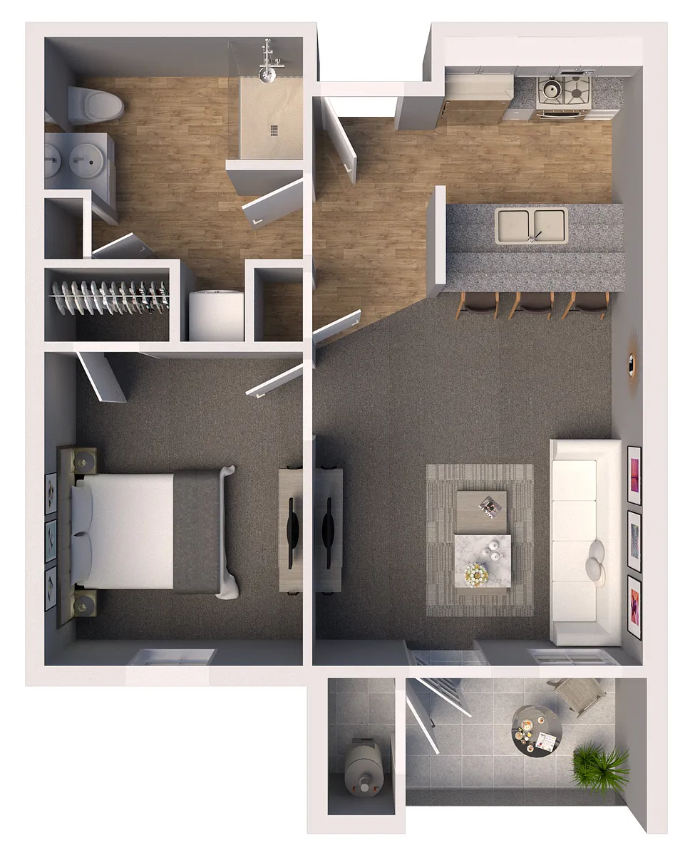 Floor plan 1 Bedroom