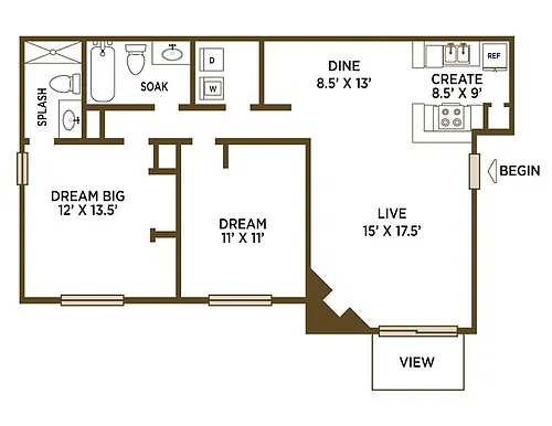 Floor plan Aspen (Classic)