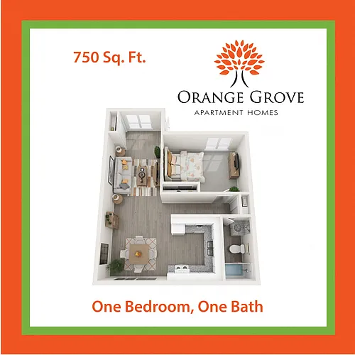Floor plan One Bedroom