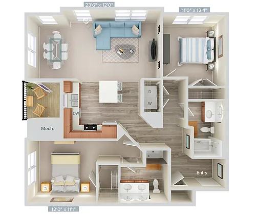 Floor plan B2-1180-bal