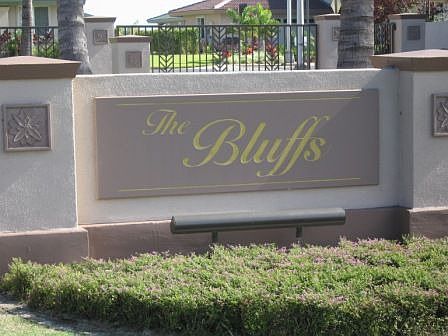 gated Bluffs community