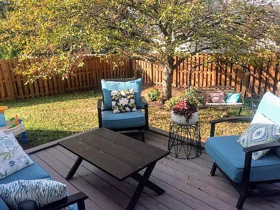 Patio deck view with fence