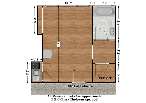 Floor plan Tholozan 206