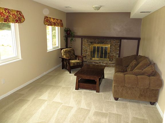 sunk-in family room