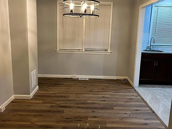 Dining room with coffer ceilings