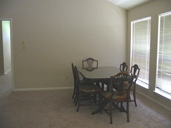 Formal dining is an extension of the living area.